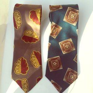 SOLD! 2 Christian Dior Monsieur Silk Neck Ties